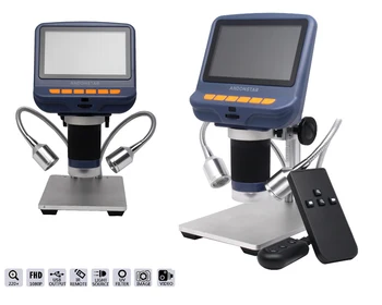 10-220X USB Microscop Digital Cu Ecran de O Mașină Cu Suport Metalic Dublu Reflectoarelor de Iluminare Sursa De Reparatie Telefon