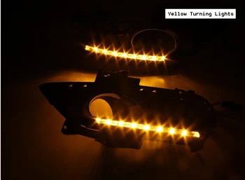 2 buc LED Diurne de Lumina de Cotitură Lampa Semnal DRL Lumini de Zi pentru Ford Mondeo 2013-
