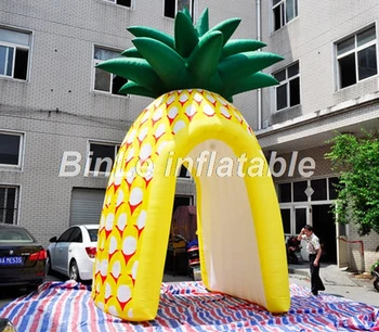 2018 înaltă calitate mic de ananas fructe în formă de gonflabile booth pentru a afișa evenimentul aer cort pentru publicitate