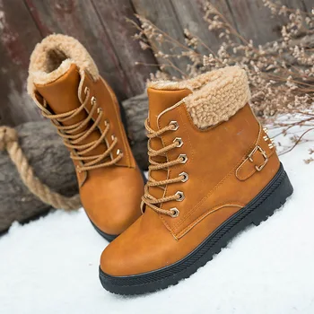 2019 Pantofi de Iarna pentru Femei Cizme de Zapada Doamnelor de Brand Cald încălțăminte Lână și Cizme de Blană bota feminina de Pluș Negru de sex Feminin botas mujer