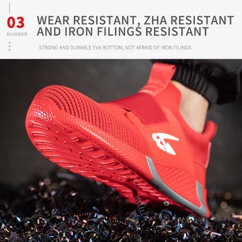 2021 Munca Adidași De Siguranță Pantofi Pentru Bărbați Din Oțel Tep Puncție-Dovada Cizme De Siguranță Indestructibil Pantofi Munca Barbati Ghete Pantofi Industriale