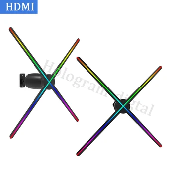 2022 HDMI HD în timp Real Holografic Player Holograma 3D Led Fan Display