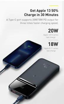 20W 10000mAh Magnetic Wireless de Încărcare Rapidă Power Bank Display Digital Pentru iPhone 11 12 13 pro Huawei, Xiaomi, Samsung