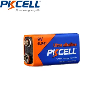 24buc PKCELL 9V 6LR61 termometru Electronic E22 MN1604 522 Super Baterie Alcalină Superior 6F22