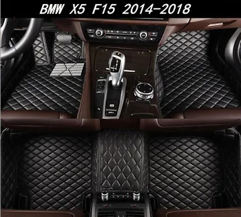 3D masina de Lux din Piele Auto Covorase se Potriveste Pentru BMW X5 F15 2016 2017 2018 EMS transport Gratuit