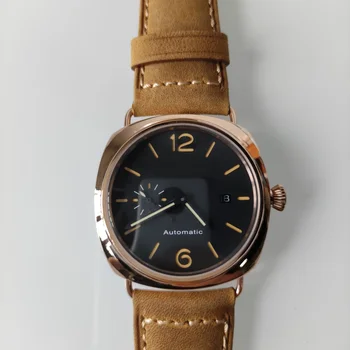 45mm automat mechanical ceas super-otel inoxidabil cadran negru MM luminos bărbați ceasuri P20