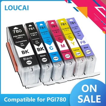 6 Culori Compatibil pentru PGI780 CLI781 IGP 780 CLI 781 780781 cartușele de cerneală pentru canon PIXMA TR8570 TS8170 TS9170 Printer