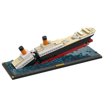 775pcs Scufundarea Titanic Vapor de Croazieră Navă Model MOC Blocurile de Învățământ Cărămizi DIY Jucarii Hobby-uri pentru Copii Cadouri