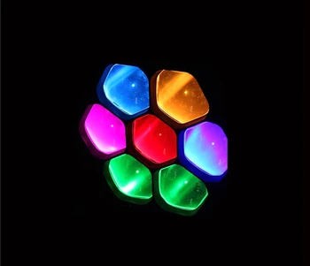 7x40W Mare-EYE LED-uri 4IN1 RGBW Zoom în Mișcare Cap Lumina Zoom Unghi 4-60 Gradul Etapă Efect de Lumină DMX512 DJ Disco Lumini de Partid