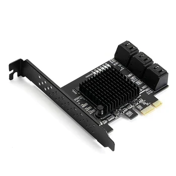 88SE9215 Cip 6 Porturi SATA 3.0 la PCIe Card de Expansiune PCI Express SATA Adaptor SATA 3 Converter cu radiator pentru HDD