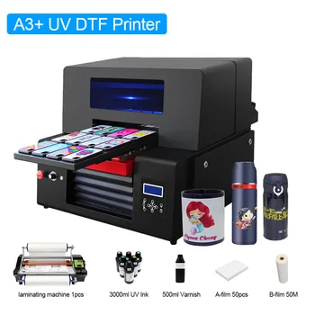 A3+ Imprimanta UV cu Cilindru Rotativ Titularul Automată UV Inkjet Printer Flatbed Pentru Telefonul Caz Sticlă Acrilică de Imprimare Mașină