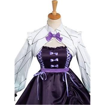 Anime Demon Slayer Kochou Shinobu Cosplay Costum Lolita Kimono Rochie De Costume De Halloween Costum De Carnaval