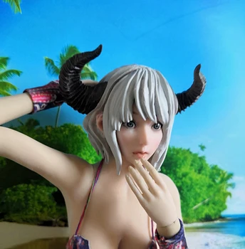 Anime-ul japonez 1/6 Scară de sex Feminin Sculptura Cap de Demon Mama de 12-inch Caracter Corpul de Colectare.