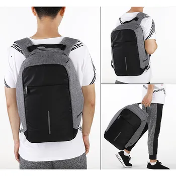 Anti-furt Rucsac 15.6 Inch Laptop Bărbați Impermeabil Back Pack Backbag de Mare Capacitate student Rucsac Scoala