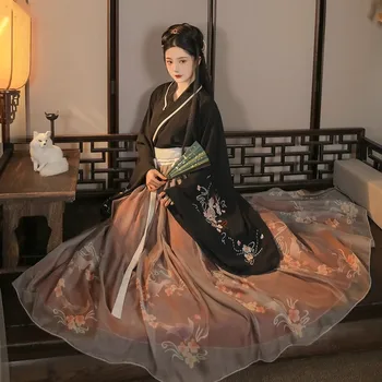 Antic Chinez Hanfu Femei Costum De Epocă Tang Costum Fată Prințesă Costum De Dansuri Populare Tradiționale Zână Cosplay Hanfu Rochie