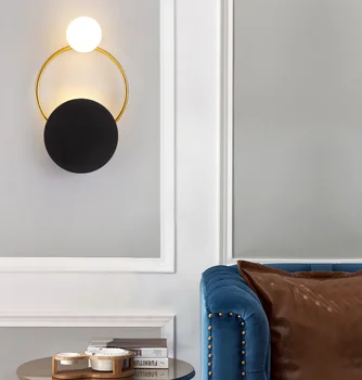 AOSONG de Interior, Lămpi de Perete de Fixare din Alamă cu LED-uri Moderne Tranșee Contemporane Creative Decorative Pentru Casa Foaier Coridor Dormitor
