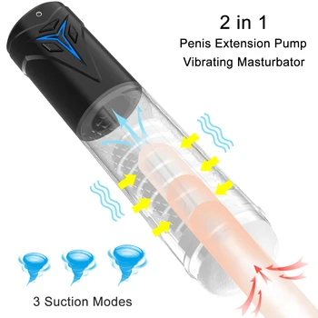 Automat Masturbator de sex Masculin Telescopic Rotație Interacțiune Voce Masturbari Cana Cu mare Fraier Suge Jucării Sexuale pentru Bărbați