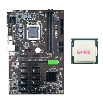 B250 BTC Mining Placa de baza cu G4400 CPU LGA 1151 DDR4 12XGraphics Slot pentru Card USB3.0 SATA3.0 pentru BTC Miner Minier