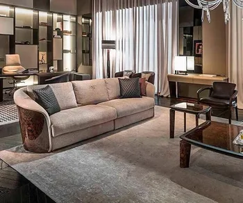 ChinaFurniture la o fabrica de mobilier High-end de personalizare canapea italiană canapea living