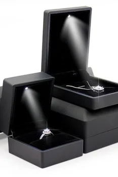 Cristal de Diamant Zirconiu luminat în Caseta de laborator Diamant de 15 mm inel de aur a crescut cercei