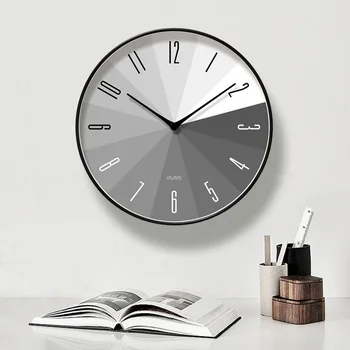 De lux Rotund Negru de Birou Ceas de Perete Tăcut Decor Nordic Digital Design Modern Ceas de Perete Bucatarie Reloj Comparativ Decor Acasă BW50WC