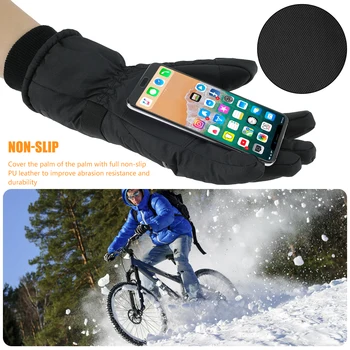 Electrice Incalzite Mănuși Touchscreen Baterie de 4000mAh Operat USB Termală Încălzită Mănuși de Iarnă Mână mai Cald Mănuși cu un deget pentru Barbati Femei