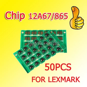 En-gros de 50pcs T620 chip 12A67/865 tambur chip compatibil pentru Lexmark T620/622 /IBM IP1130/1140 ++