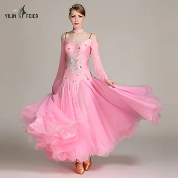 Femeile moderne de dans, rochie dans haine minge standard spectacol de dans costume de fată zână vals diamante rochie S7019