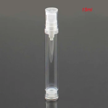 Fierbinte 15ML curat airless sticlă ,gol clar 0.5 oz plastic airless sticla,plastic, sticlă vid cu pompa airless cu ridicata