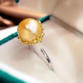 Flora Design Inele Setări Femei DIY Pearl Accesorii Pentru 11-12mm Pearl Margele Bijuterii de Luare Furnizor