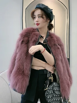 Fox Hanorac Haine 2020 Blană Cald Moda coreeană Haina de Iarna Femei Manteau Femme F1808 YY2254