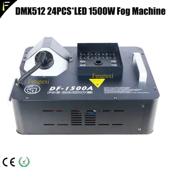 Full RGB 24*3W 3in1 LED-uri Colorate Fogger DMX512 1500w Fum Ceață Mașină Verticală Coloana de Gaz Spary cu Rezervor de Capital de 2,5 L