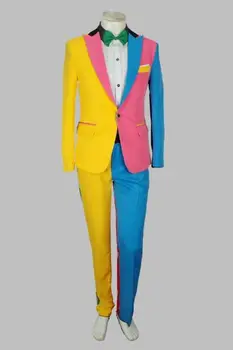 Geaca + pantaloni de Culoare nou costum de lux de personalitate se potriveste de sex masculin parte sacouri bărbați, costum de nuntă pentru bărbați moda strat subțire