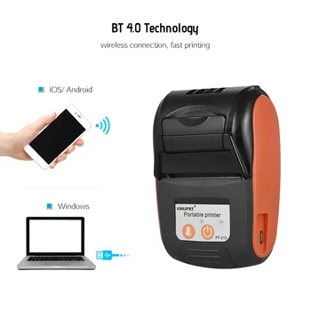 GOOJPRT Wireless Mini 58mm Bluetooth Printer Portabil Primirea Imprimanta Termica Telefonul Mobil Android POS PC-ul de Buzunar Bill Impresoras