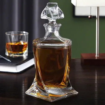 Hellodream de lux cristal de sticlă de whisky decantor plumb whisky, băuturi alcoolice pentru Alcool Bourbon Whisky