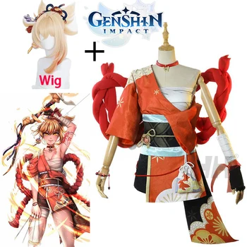 Joc Genshin Impact Yoimiya Cosplay Costum Rochie Fata Set Pentru Femei Haine Halloween Cadouri De Craciun Haine Anime Cadouri