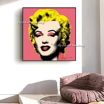 Marilyn Monroe Pictura in Ulei pe Panza Pictura Cuadros Handpainted Arta de Perete pentru Camera de zi Decor Acasă (Fara Rama)