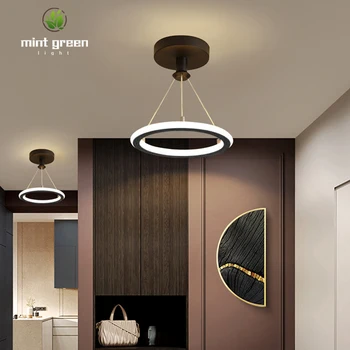 Modern de Aur/Negru de lux de Perete LED Lampa de Noptiera Dormitor Scarii Coridor Verandă cu Led-uri Lumina Pandantiv