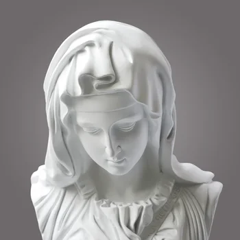 Notre Dame Bust Decor Rasina de Artizanat Desktop Decor Living Magazin de Îmbrăcăminte Vitrina Mobilier Statuie a Fecioarei Maria 44CM