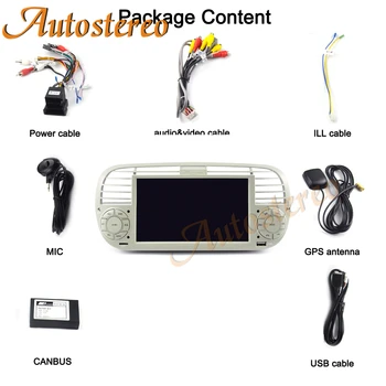 Pentru FIAT 500 2007-Android 10.0 Car de Navigare GPS Unitate Multimedia Player Stereo Auto Radio ISP Ecran NU DVD Player