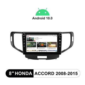 Radio casetofon 1 din Multimedia Carplay Pentru Honda Accord 2008-Android 10.0 GPS Auto, Sistem de Navigare Suport WiFi 5GHz