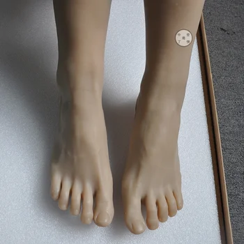 Realist dimensiunea de Viață la STÂNGA ȘI la DREAPTA de sex masculin manechin picior ,silicon manechinului picior fals trunchiului pentru pantofi de afișare în interiorul osul la
