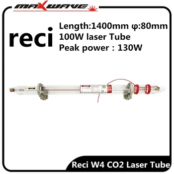 RECI Ochelari cu Laser Tub W6 130W Lungime 1650 mm Dia.80mm + Laser de Alimentare DY20 CO2 Laser Tub