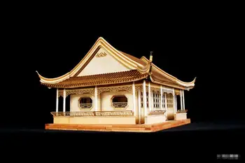 Scara 1/25 arhitecturii antice Chineze model kit îngropate și cep structura Rafinat pavilion Suzhou gradina din lemn model kit