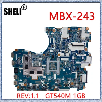 SHELI Pentru Sony Vaio VPCF23JFX VPCF23 VPCF21 Laptop Placa de baza Cu GT540M 1GB MBX-243 REV:1.1 V081_MP_MB 1P-0113J03-8011