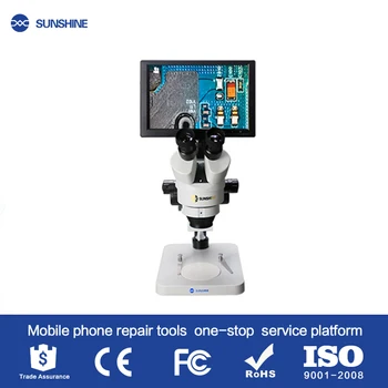 SOARE Newset 10.1 inch SZM45T-B1-1600 HDMI 1600W megapixeli cu trinocular cu zoom microscop pentru reparatii telefoane mobile
