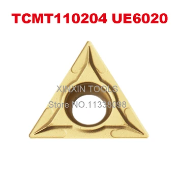 TCMT110204 UE6020 insertii carbură TCMT110208 UE6110 TCMT 11 pentru STFCR strung de cotitură suport instrument plictisitor bar cnc oțel