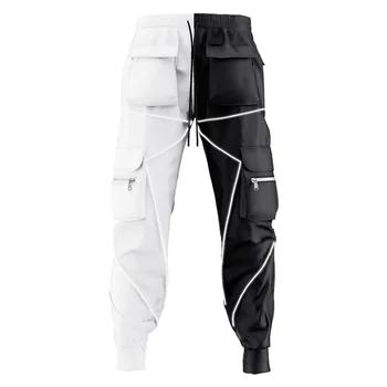 Toamna Și Iarna Barbati Casual Pantaloni de Moda Liber Supradimensionate Salopete de Culoare Solidă Multi-buzunar de Sport Street Jogging M-3XL