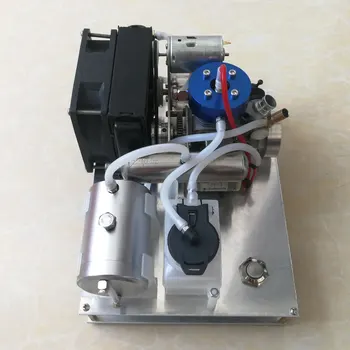 TOYAN Nivel 15 Metanol Motor Motor pe Benzina Model DIY Micro 12V Set Generator Răcit Cu Apă Radiator Dispozitiv Pentru Copil