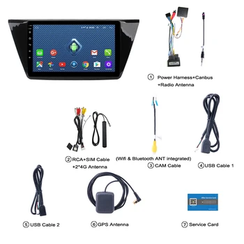 Wanqi 9.1 2+32G 4G WIFI Netcom 2.5 D 10 Inch Full Touch Screen pentru Touran-2018 DVD Auto Multimedia GPS Sistem de Navigare